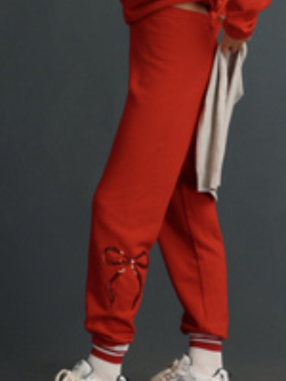 NWT Beach Riot x Anthropologie Sequin Bow Sweatpants - Large